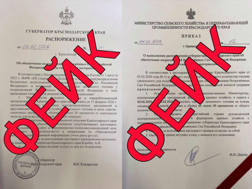 Кубанский оперштаб опровергает информацию о передаче топлива на нужды ВС РФ